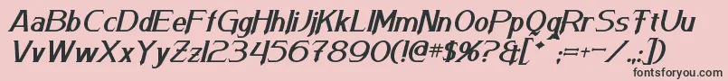 Weitere Informationen zur ArnesonItalic-Schriftart ArnesonItalic-Schriftart – Schwarze Schriften auf rosa Hintergrund