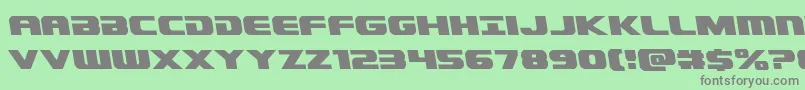 Dekarangerleft Font – Gray Fonts on Green Background