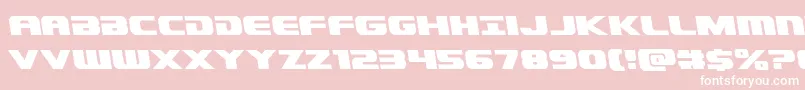 Dekarangerleft Font – White Fonts on Pink Background