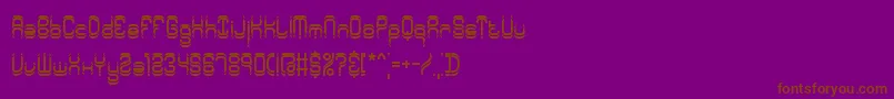 SyntheticBrk Font – Brown Fonts on Purple Background