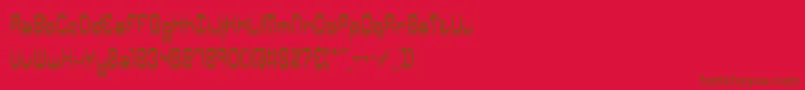 SyntheticBrk-fontti – ruskeat fontit punaisella taustalla