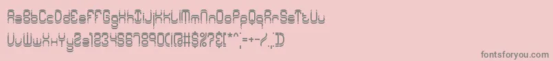 fuente SyntheticBrk – Fuentes Grises Sobre Fondo Rosa