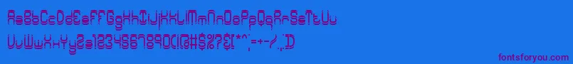 fuente SyntheticBrk – Fuentes Moradas Sobre Fondo Azul