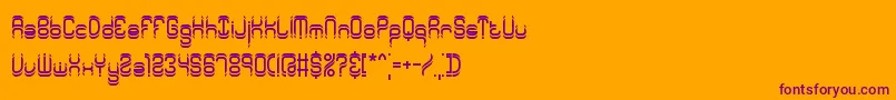 fuente SyntheticBrk – Fuentes Moradas Sobre Fondo Naranja