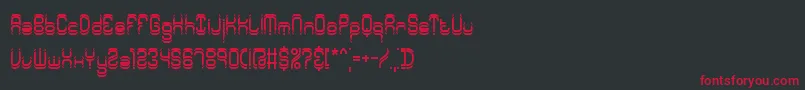 SyntheticBrk Font – Red Fonts on Black Background