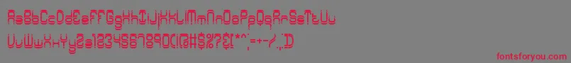 SyntheticBrk Font – Red Fonts on Gray Background