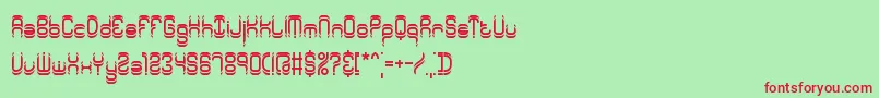 Шрифт SyntheticBrk – красные шрифты на зелёном фоне