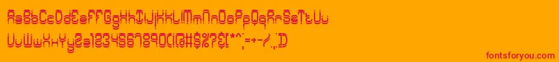 fuente SyntheticBrk – Fuentes Rojas Sobre Fondo Naranja