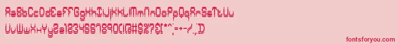 SyntheticBrk Font – Red Fonts on Pink Background
