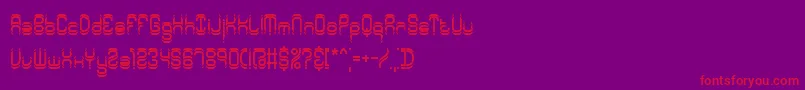 SyntheticBrk Font – Red Fonts on Purple Background