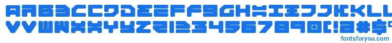 Шрифт Omega3e – синие шрифты