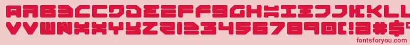 Omega3e Font – Red Fonts on Pink Background