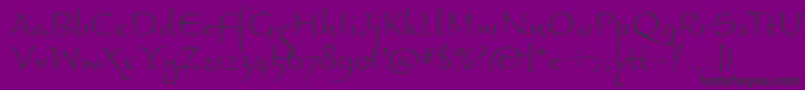 BraganzaltitcTt Font – Black Fonts on Purple Background