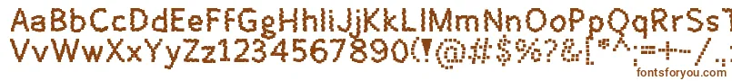 Шрифт Enie – коричневые шрифты на белом фоне