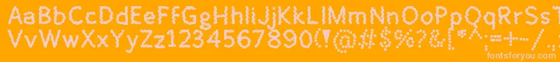 En savoir plus sur la police Enie Police Enie – polices roses sur fond orange