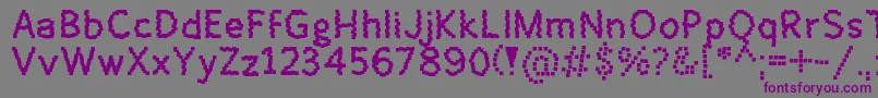 Шрифт Enie – фиолетовые шрифты на сером фоне