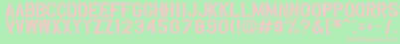 Overspray Font – Pink Fonts on Green Background