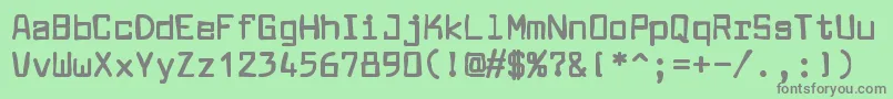 Larabiefontink Font – Gray Fonts on Green Background