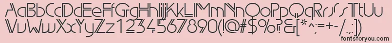 Edl Font – Black Fonts on Pink Background