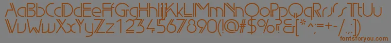 Edl Font – Brown Fonts on Gray Background