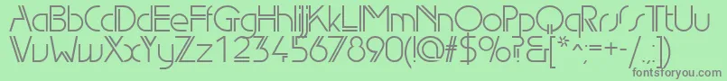 Edl Font – Gray Fonts on Green Background