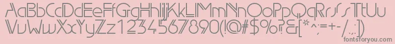 Edl Font – Gray Fonts on Pink Background