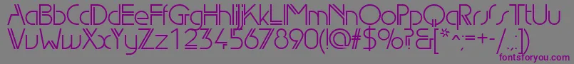 Edl Font – Purple Fonts on Gray Background