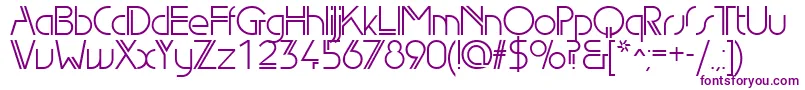 Edl Font – Purple Fonts on White Background