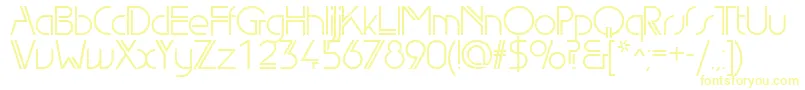 Edl Font – Yellow Fonts on White Background