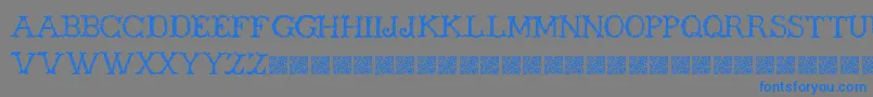 Wickers Font – Blue Fonts on Gray Background