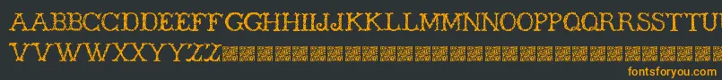 Шрифт Wickers – оранжевые шрифты на чёрном фоне