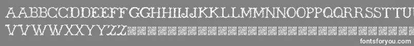 フォントWickers – 灰色の背景に白い文字