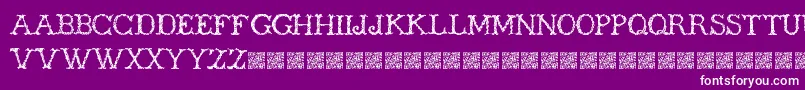 Wickers Font – White Fonts on Purple Background