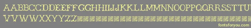 Шрифт Wickers – жёлтые шрифты на сером фоне