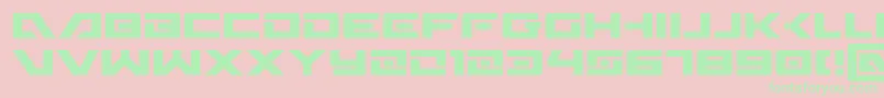 Wildcard Font – Green Fonts on Pink Background