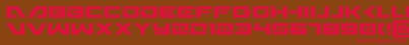 Wildcard Font – Red Fonts on Brown Background