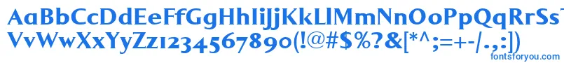 LumarcllBold Font – Blue Fonts on White Background