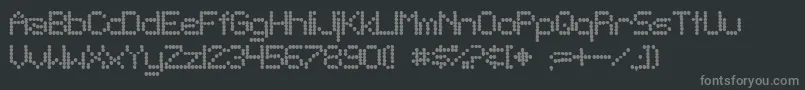 Sftelegraphic ffy Font – Gray Fonts on Black Background