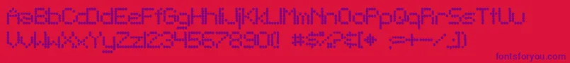 Шрифт Sftelegraphic ffy – фиолетовые шрифты на красном фоне