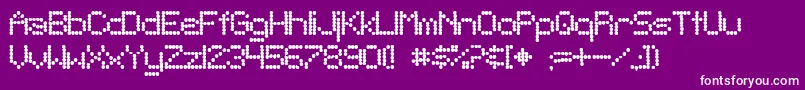 fuente Sftelegraphic ffy – Fuentes Blancas Sobre Fondo Morado