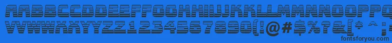 AConceptotitulnrldgd Font – Black Fonts on Blue Background