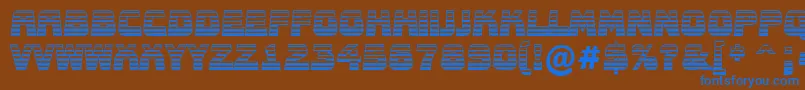 AConceptotitulnrldgd Font – Blue Fonts on Brown Background