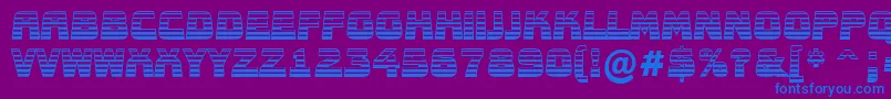 AConceptotitulnrldgd Font – Blue Fonts on Purple Background