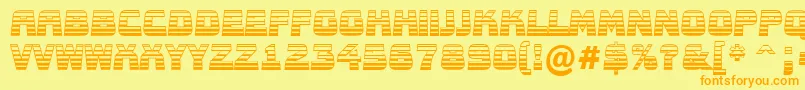 AConceptotitulnrldgd Font – Orange Fonts on Yellow Background