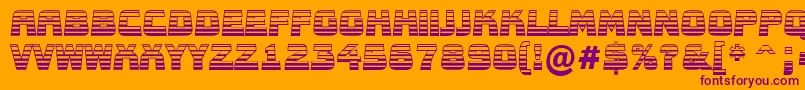 AConceptotitulnrldgd Font – Purple Fonts on Orange Background