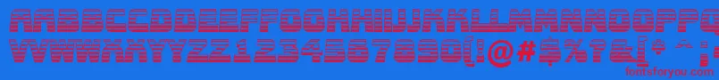 AConceptotitulnrldgd Font – Red Fonts on Blue Background