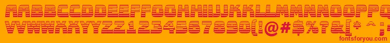 AConceptotitulnrldgd Font – Red Fonts on Orange Background