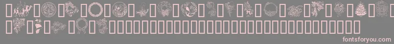 GeMerryChristmas Font – Pink Fonts on Gray Background