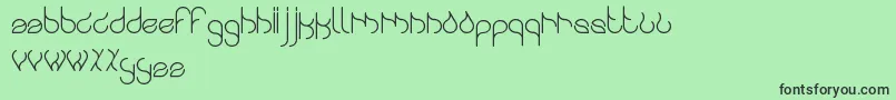 Swingingswan Font – Black Fonts on Green Background