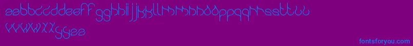 Swingingswan Font – Blue Fonts on Purple Background